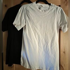 TWO H&M nursing tops (black and white)